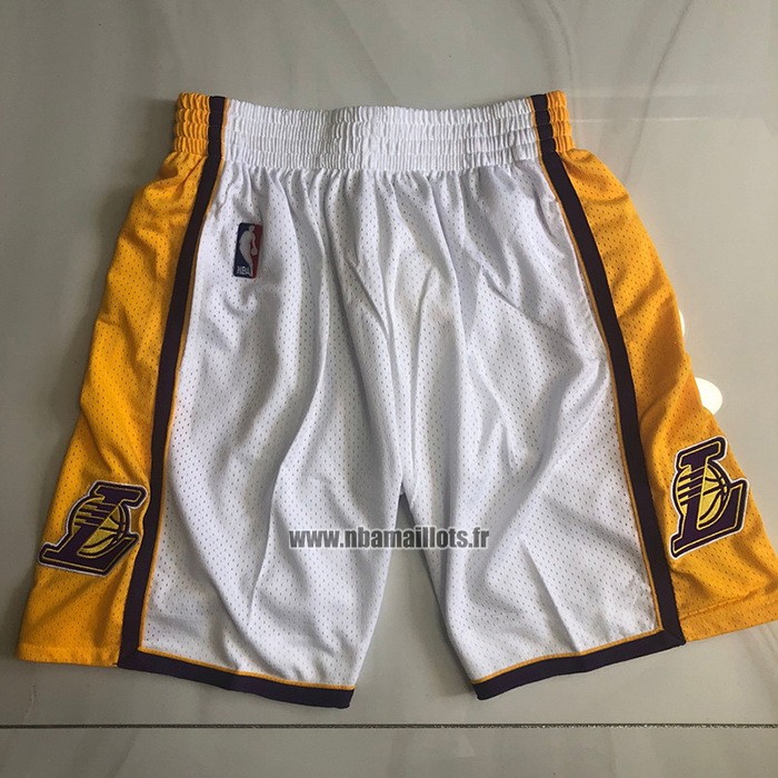 Short Los Angeles Lakers Mitchell & Ness 2009-10 Blanc